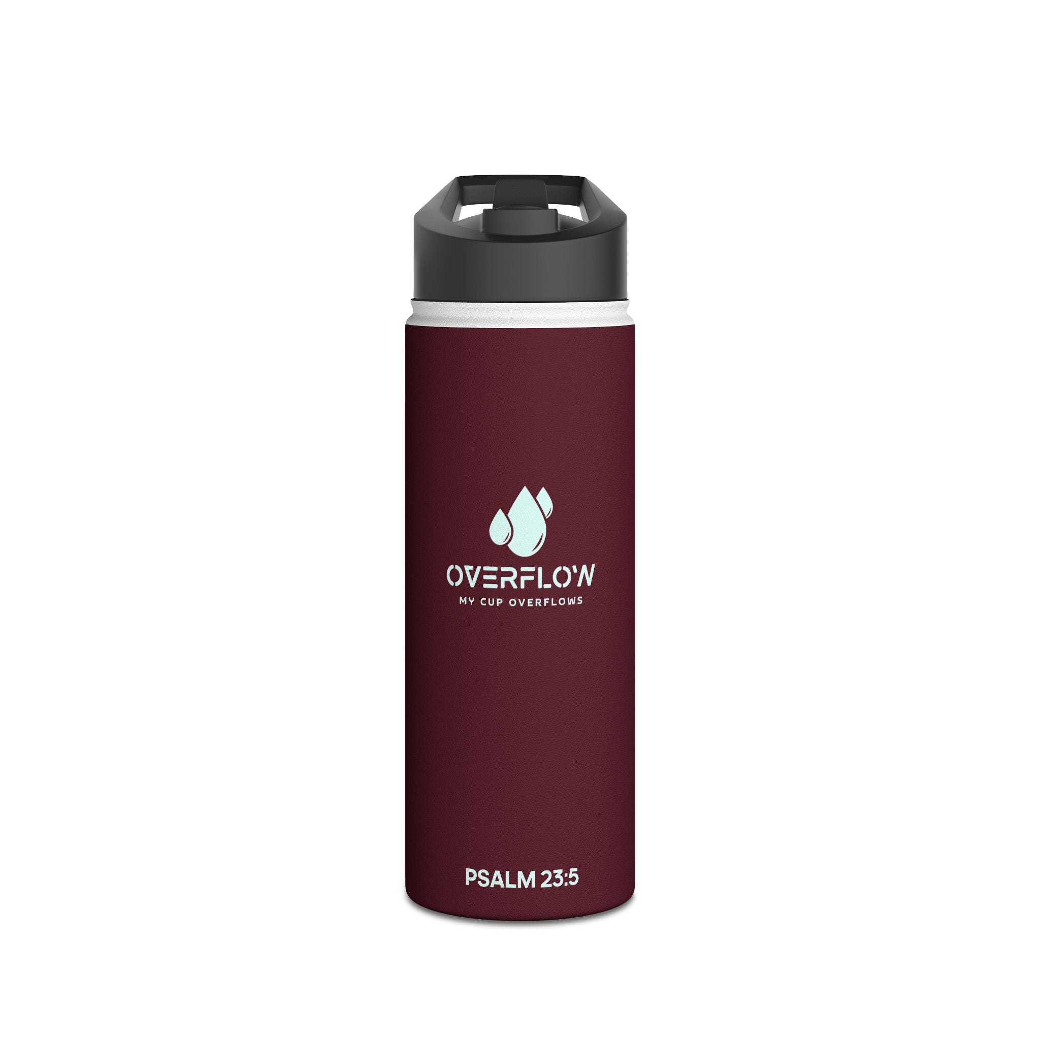 Overflow Stainless Steel Water Bottle - Maroon