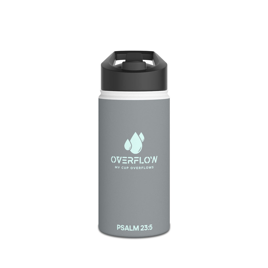 Overflow Stainless Steel Water Bottle - Grey