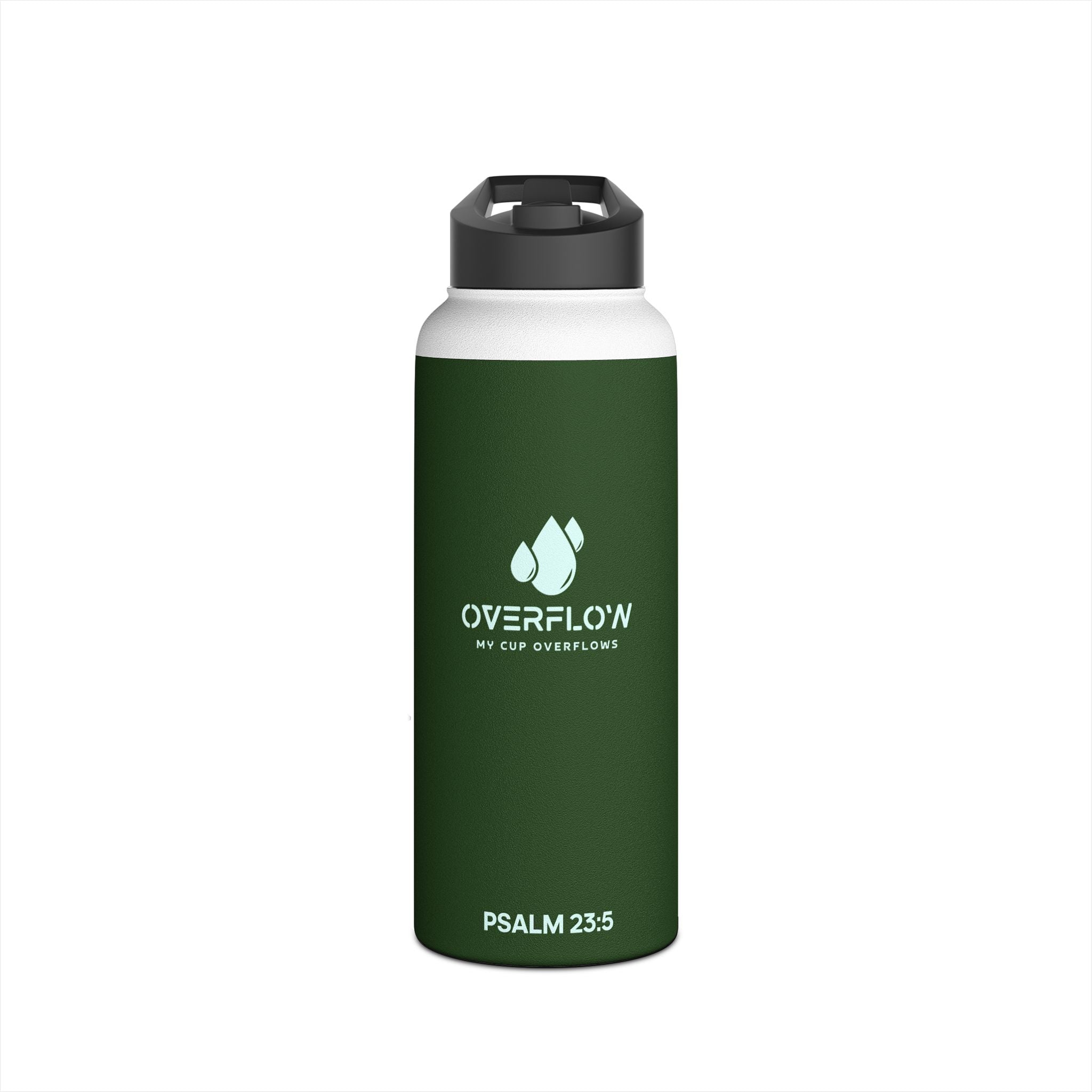 Overflow Stainless Steel Water Bottle - Green