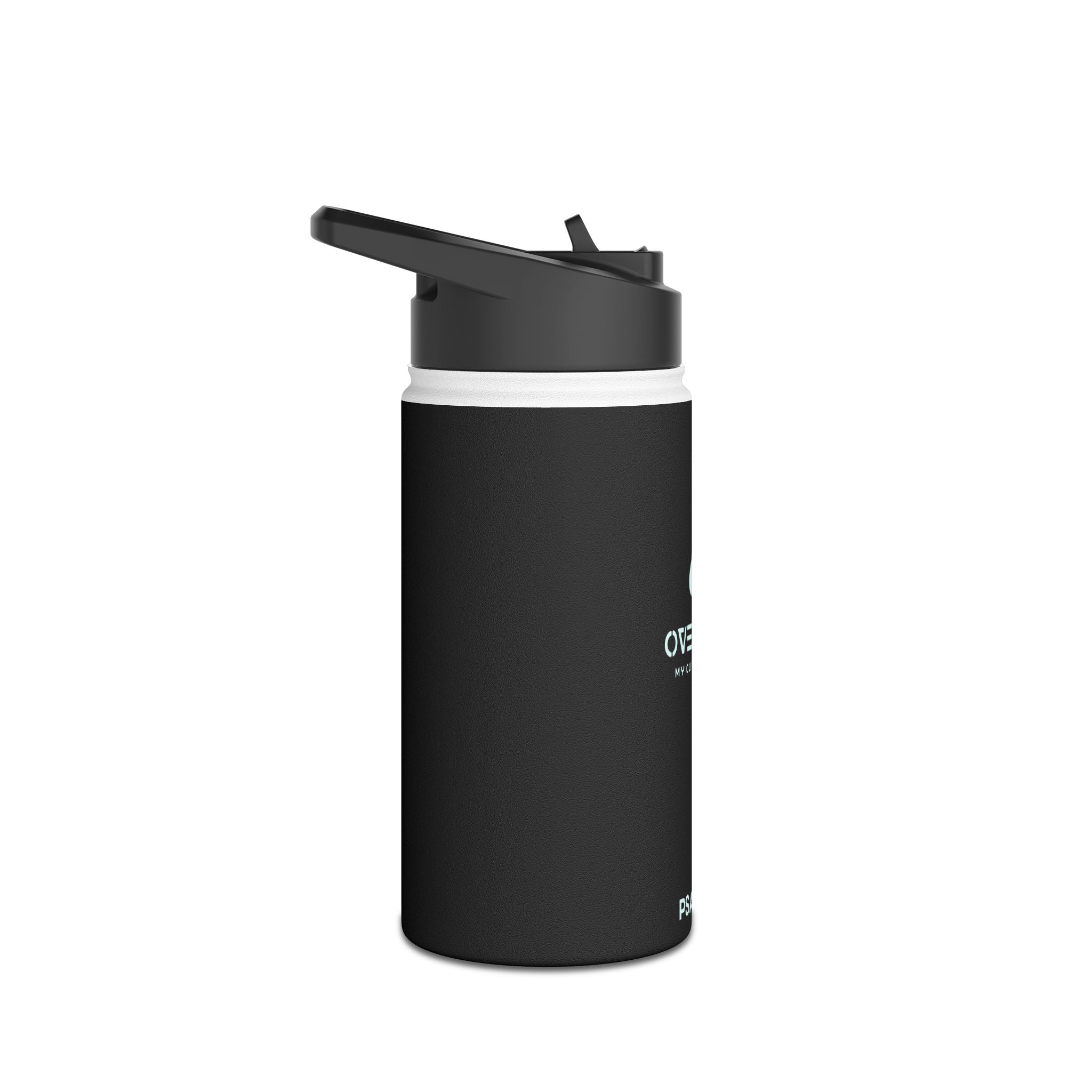 Overflow Stainless Steel Water Bottle - Black