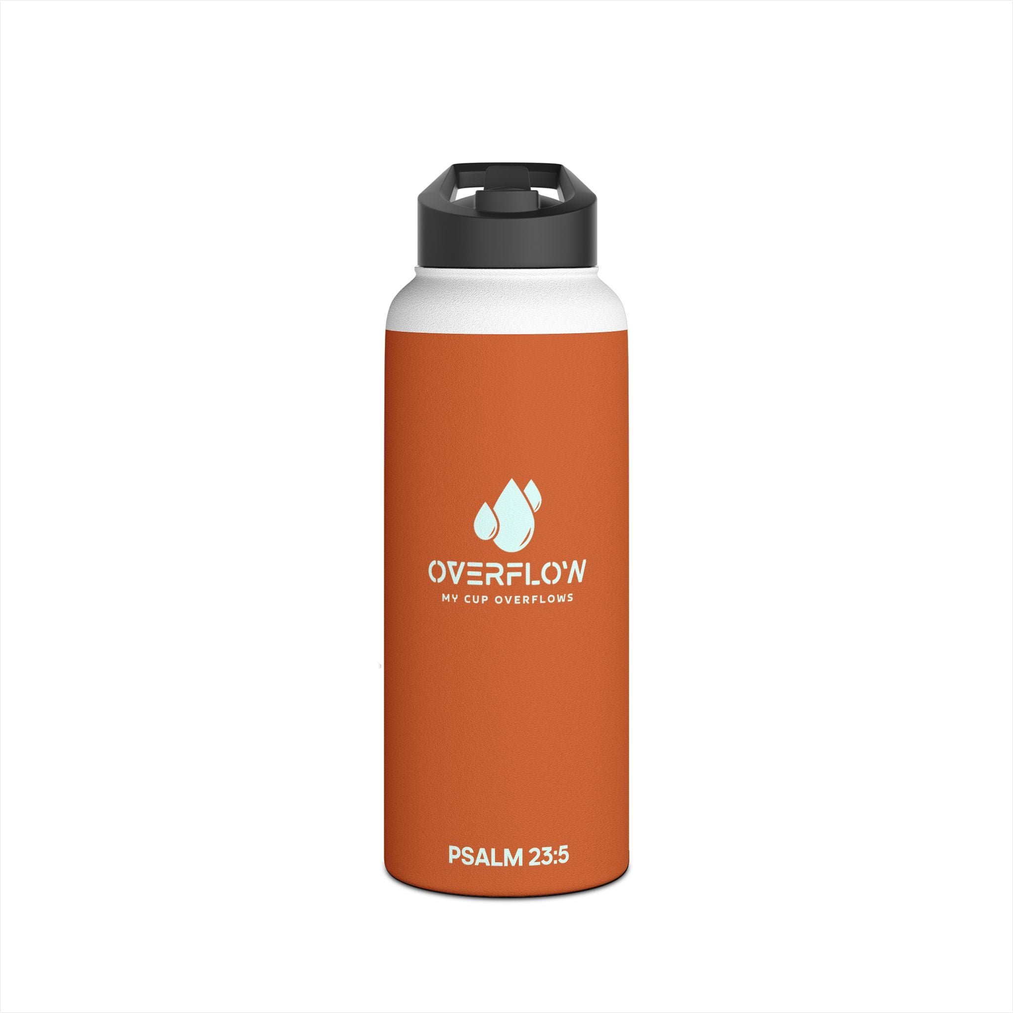 Overflow Stainless Steel Water Bottle - Orange