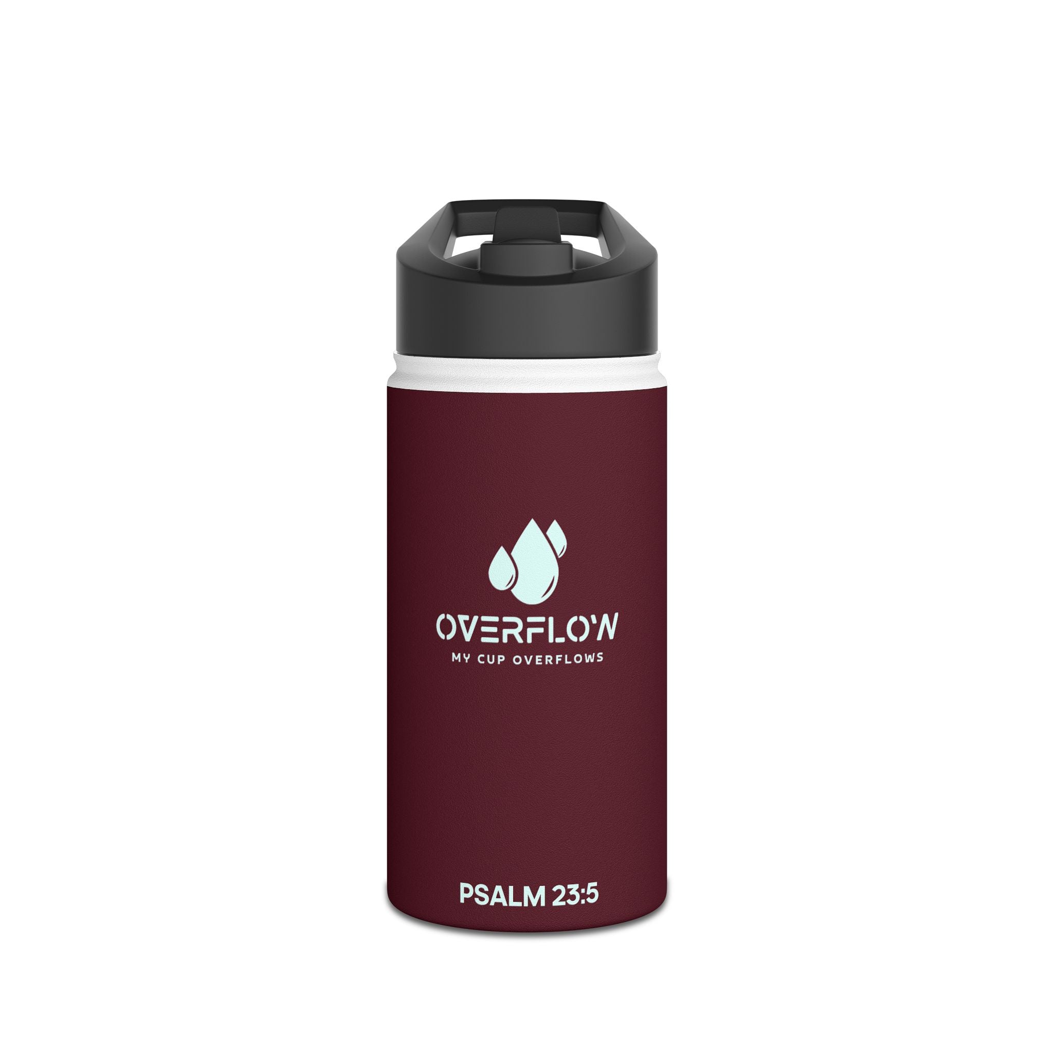 Overflow Stainless Steel Water Bottle - Maroon