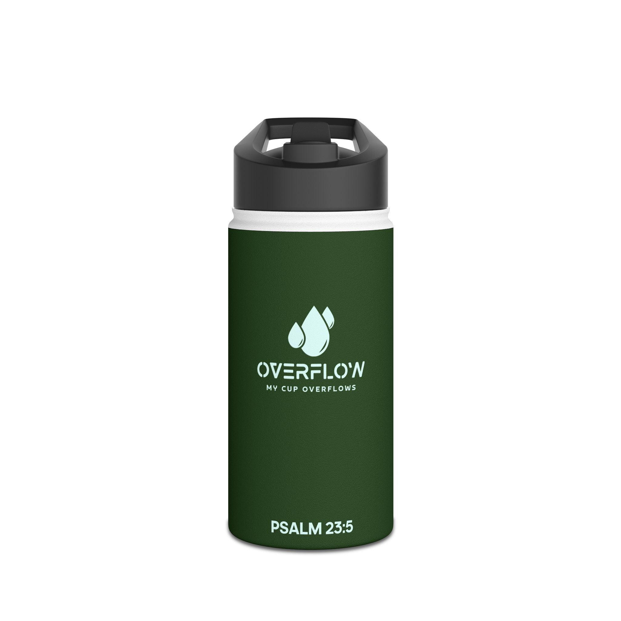 Overflow Stainless Steel Water Bottle - Green