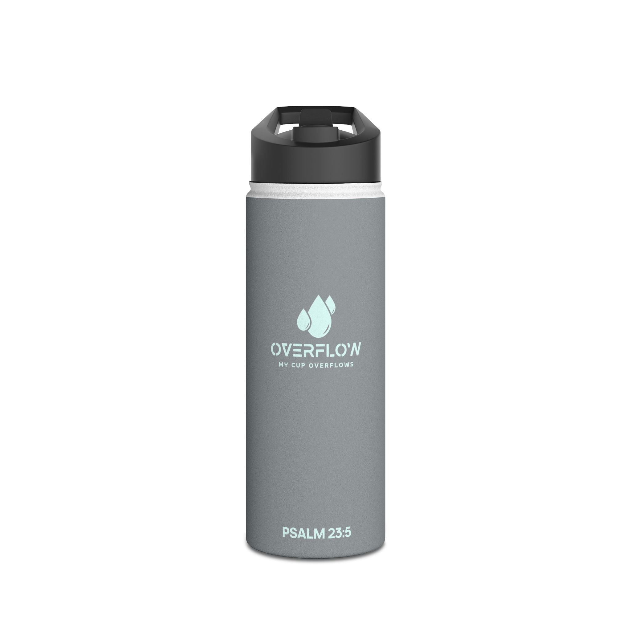 Overflow Stainless Steel Water Bottle - Grey