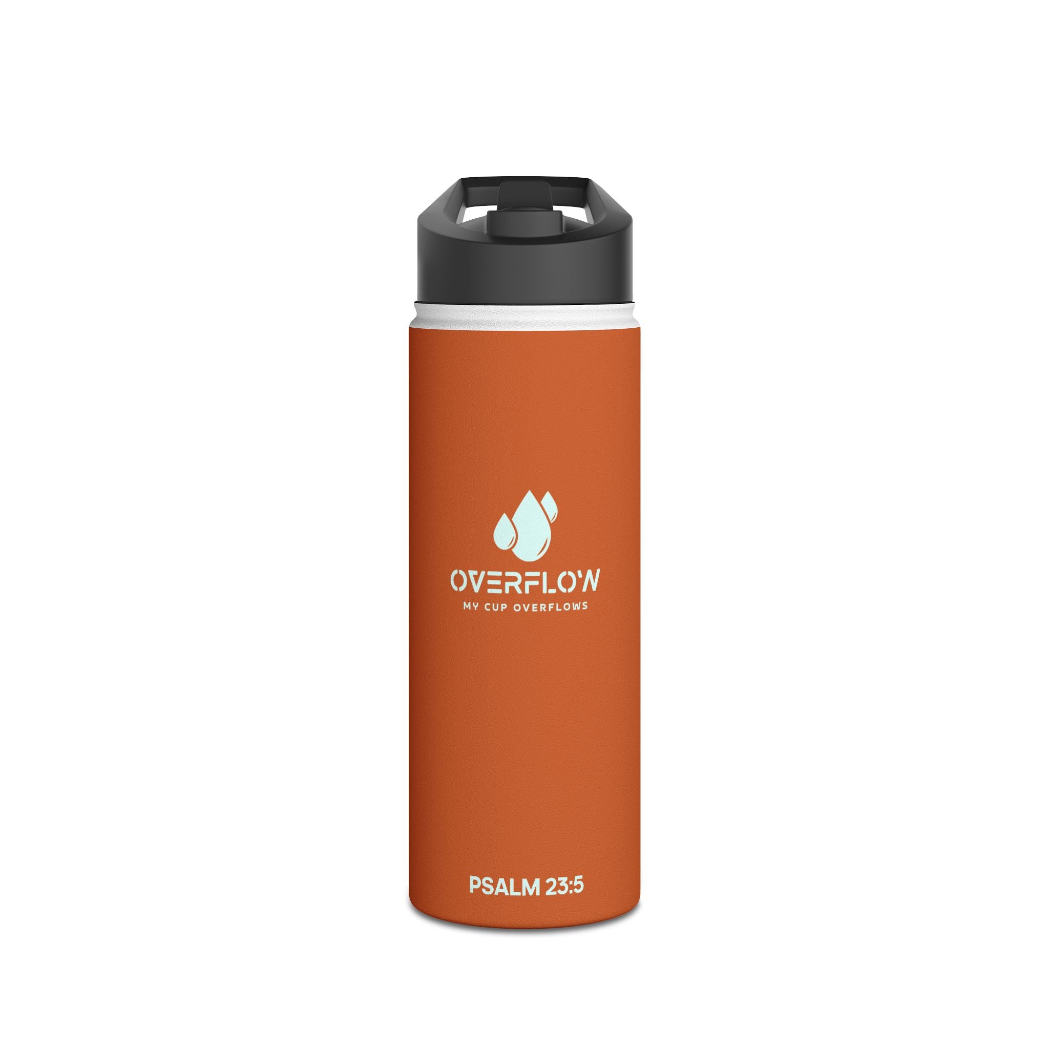 Overflow Stainless Steel Water Bottle - Orange